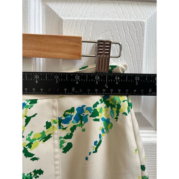 Ann Taylor Silk Shell Full Lined Floral Print Pleated A Line Skirt Petite Size 4 - Picture 9 of 12